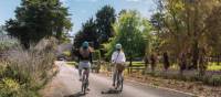 Cycling through Sevenhill Cellars in the Clare Valley