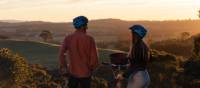 Enjoying dusk on the Riesling Trail