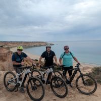 Cycle along the coast en route to McLaren Vale