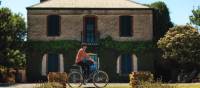 Riding bikes in the Clare Valley, South Australia