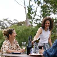 Sampling the local produce at Shut the Gate Wines