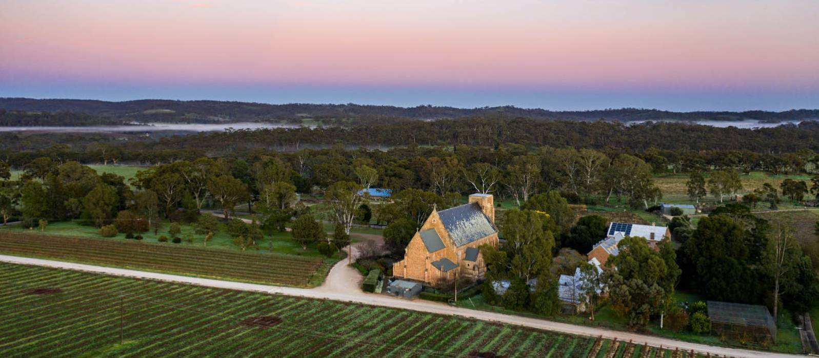 Stunning skies over Sevenhill Cellars in the Clare Valley