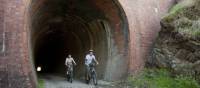 Cycling through the Cheviote Tunnel on the Great Victorian Rail Trail | Robert Blackburn