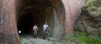 Cycling through the Cheviote Tunnel on the Great Victorian Rail Trail | Robert Blackburn
