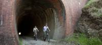 Cycling through the Cheviote Tunnel on the Great Victorian Rail Trail | Robert Blackburn