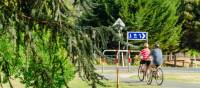 Cyclists near Bright