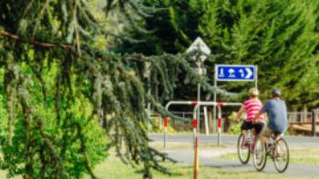 Cyclists near Bright