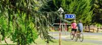 Cyclists near Bright