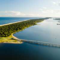 View over the Lakes Entrance, East Gippsland