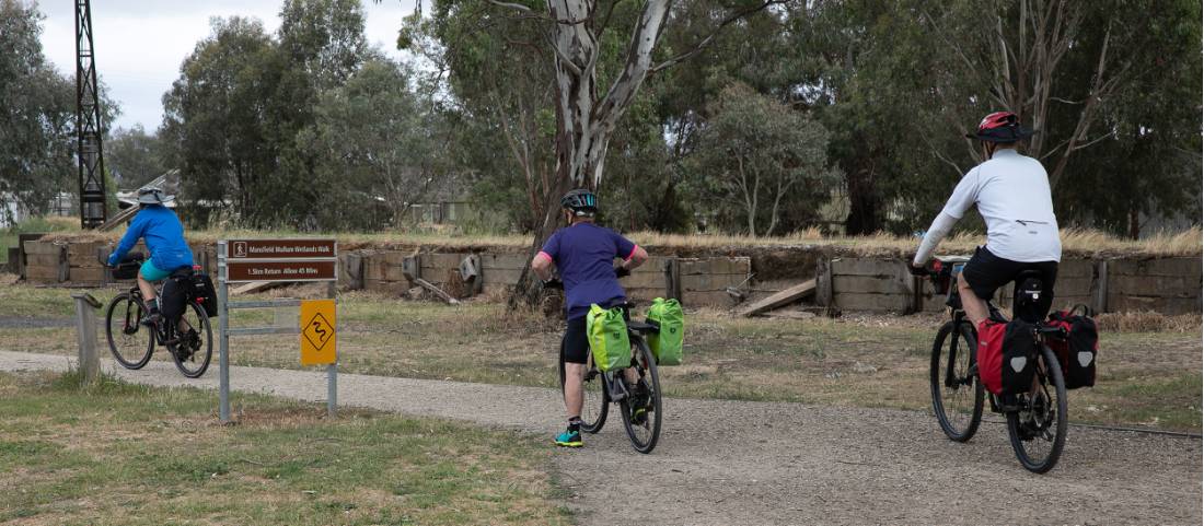 Cyclists on the Great Victorian Rail Trail |  <i>Bruce Baker</i>