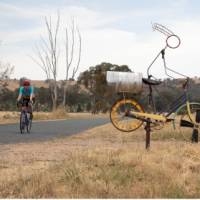 You'll encounter interesting cyclists on the Murray to the Mountains rail trail | Bruce Baker