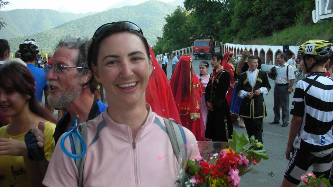 Crossing the Azerbaijan border by bike |  <i>Jo Demmler</i>