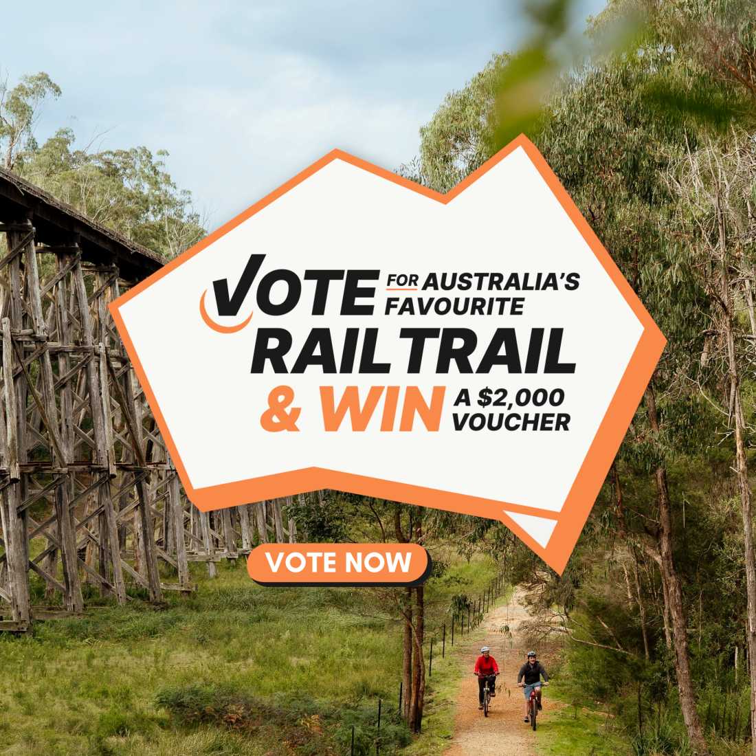 Vote for your favourite rail trail now