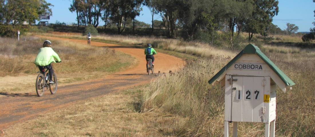 Happy cyclists on the Central West Trail |  <i>Shawn Flannery</i>