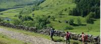 Above Swaledale, walking in England