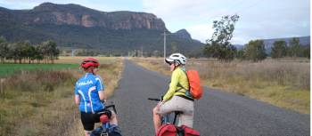 Cyclists on the Glen Davis Road in the Capertee | Ross Baker