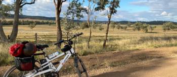 E-bike on the CWC between Dubbo and Wellington | Michele Eckersley