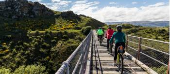 Cycling over the Poolburn Viaduct | Lachlan Gardiner